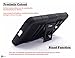 Lumia 650 Case, Nagebee - Lumia 650 Heavy Duty Hybrid Armor Dual Layer Rhino Kickstand Belt Clip Holster Combo Rugged Case for Microsoft Lumia 650 (Holster Black)