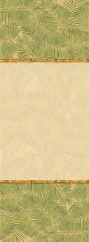 Creative Converting 54 X 108 Inch Plastic All Over Party Bamboo Bash Table Cover