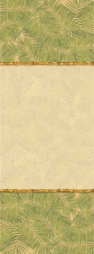 Creative Converting 54 X 108 Inch Plastic All Over Party Bamboo Bash Table Cover