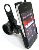ChargerCity Perfect Fit 360° Viewing Strip-Lock OEM Motorcycle Bicycle Bike handlebar Mount for Apple IPhone 4 4s s Smartphones. This flexible bar mount is compatible with and handle bar range from .75