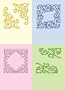 Cuttlebug 2X2.75 Formal Squares Embossing Folders 37-1251