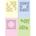 Cuttlebug 2X2.75 Formal Squares Embossing Folders 37-1251