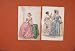 Portrait Woman Fashion Display Modeling Antique Print