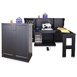 Original Scrapbox Sewing Box Storage Cabinet For Sewing Crafts and Accessories Storage - Black