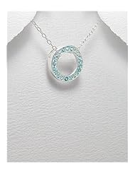CZ Pendant Necklace In Sterling Silver