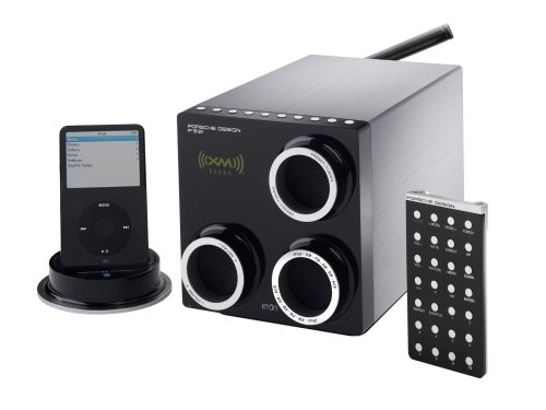 PORSCHE DESIGN BY Eton, Table Top Stereo System with Dock for iPod/AM/FM/Shortwave/RDS