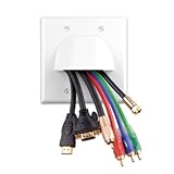 Vanco Dual Gang Bulk Wire Wall Plate - 2 Gang White