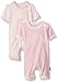 Burt's Bees Baby Set Of 2 Organic Stripe and Toile Shortalls