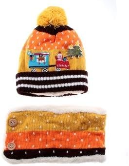 Cute Infant Toddler Baby Kids Pom Beanie Hat Neck Warmer Scarf Christmas