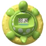 Aquatopia Deluxe Safety Bath Thermometer Alarm, Green