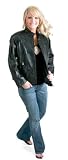 Rebel Ryder Ladies Genuine Leather Motorcycle Jacket (X-Large)
