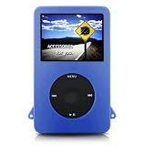 yooZoo iPod Classic / Video Premium Silicone Case Skin for Apple iPod Classic 80GB and iPod Video 30GB models with lanyard - Dusk Blue