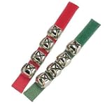 Woodstock - CHRISTMAS JINGLE BELL BANDS ~ Set of 2 (Red & Green) - Music Collection - Kid's Instrument ~ JBAC18