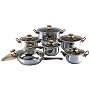 Gourmet Chef 12 Piece Stainless Steel Cookware Set
