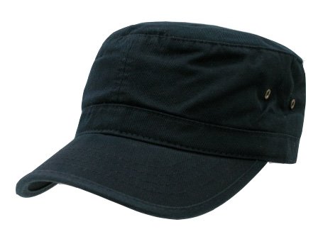 Military Cadet Hat - Black