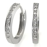 Goldmaid Damen-Creolen 925 Sterlingsilber Zirkonia Co O444S