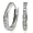 Goldmaid Damen-Creolen 925 Sterlingsilber Zirkonia Co O444S