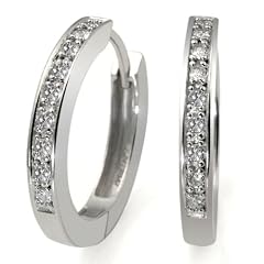 Goldmaid Damen-Creolen 925 Sterlingsilber Zirkonia Co O444S
