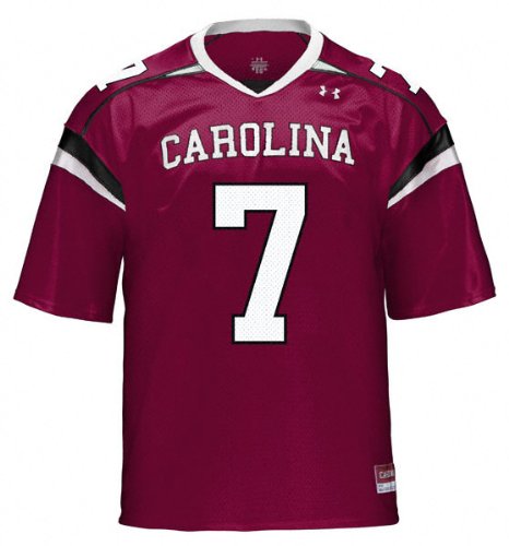 South Carolina Gamecocks -No. 7- Youth Maroon Under Armour Replica Jersey