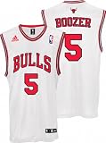 Carlos Boozer Youth Jersey: adidas Revolution 30 White Replica #5 Chicago Bulls Jersey