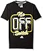adidas Big Boys' Short Sleeve Tee , Black/EQT Yellow, Large/14-16
