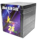 KHypermedia Slim Jewel Cases (Black, 25-Pack)
