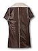 Choies Women's Suede Lapel Sheatling Lining Waistcoat Casual Vest,Brown,One size
