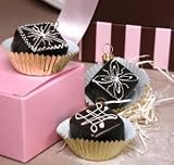 Chocolate Petit Fours Christmas Ornament created by European artisans for ORNAMENTS TO REMEMBER
