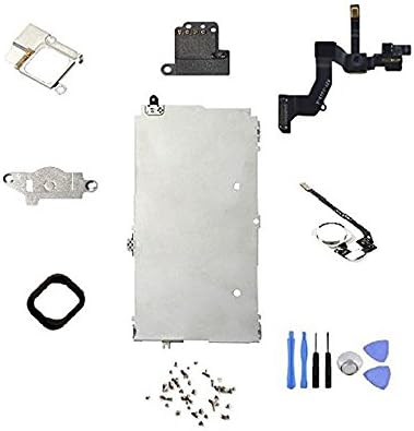 iPartshop Full Set Parts for iPhone 5S LCD Display &amp; Touch Screen Digitizer Assembly (Silver Home Button)