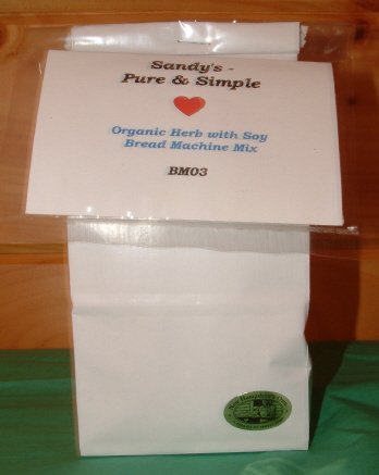 Organic Herb with Soy Bread Machine Mix by Sandy's - Pure & Simple
