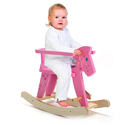 Labebe DIY Baby Rocking Horse with Removeable Safe Hoop - Pink [Toy]