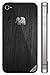 American Rosewood iPhone 4 Skin - Jet Black