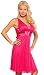Empire Flowy Sheer Sleeveless Rhinestone Evening Cocktail Prom Party Dress