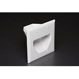 Datacomm 2Gang Recessed Lw Vltage Cbl Plate Wht