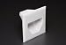 Dual Gang Recessed Low Voltage Cable Plate