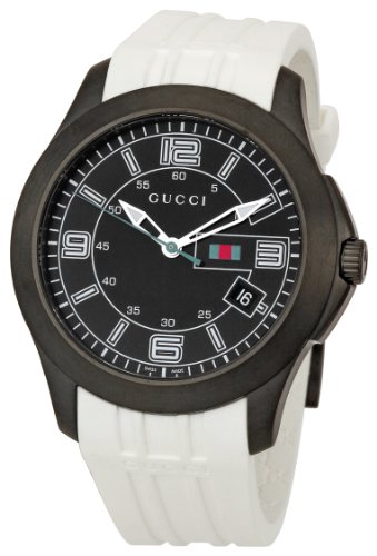 GUCCI Men's YA126204 Timeless Black Dial Watch,Gucci,YA126204,B004D1XFUO