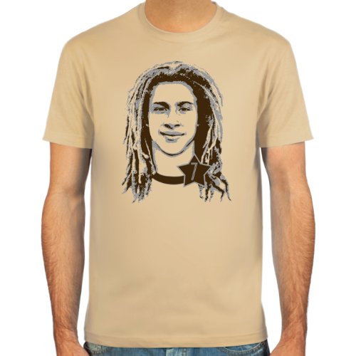 T-Shirt Henrik Larsson ::: Farbauswahl: skyblue, sand oder weiß ::: Größen: S-XXL ::: Fußball-Kult