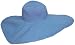 Extra Large Brim Women's Sun Pool Hat with Wired Edge by DPC