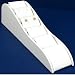 White Leather Earring Tier Ramp Jewelry Display 8.75"