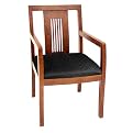 Slat-Back Side Chair - Cherry /Black
