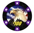 Three-Tone Stars/Eagle Chips (11.5g) 100 Black w/ Tray