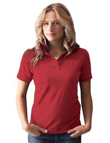 anvil Damen Poloshirt Regular Fit, 4680, Gr. 40/42 (M), Rot (RDD-Red) Preisvergleich