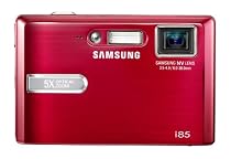 Samsung Digimax i85 8.2MP Digital Camera with 5x Optical Zoom (Red)