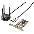 Hama WLAN PCI Karte 300 Mbps mit flexible Antenne