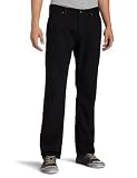 Nautica Mens Ink Black Straight Jean, Black, 36Wx30L