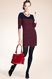 Scoop Neck Brushed Striped Tunic