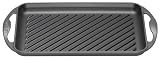 from Le Creuset Le Creuset Cast Iron Rectangular Grill, Granite (Model 201260059)