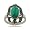 Turquoise Ring W/ Marcasite Sterling Silver Oval Bezel
