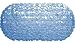 Ginsey 08951 BLU 14 x 27 Inch Oval Rocks Mat - Blue - Case of 6
