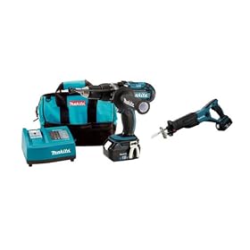 Makita LXT1 18-Volt Lithium-Ion Cordless Hammer Driver-Drill and Reciprocating Saw Kit